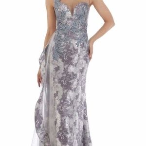 Feriani Couture 18904 Size 16 Silver Color